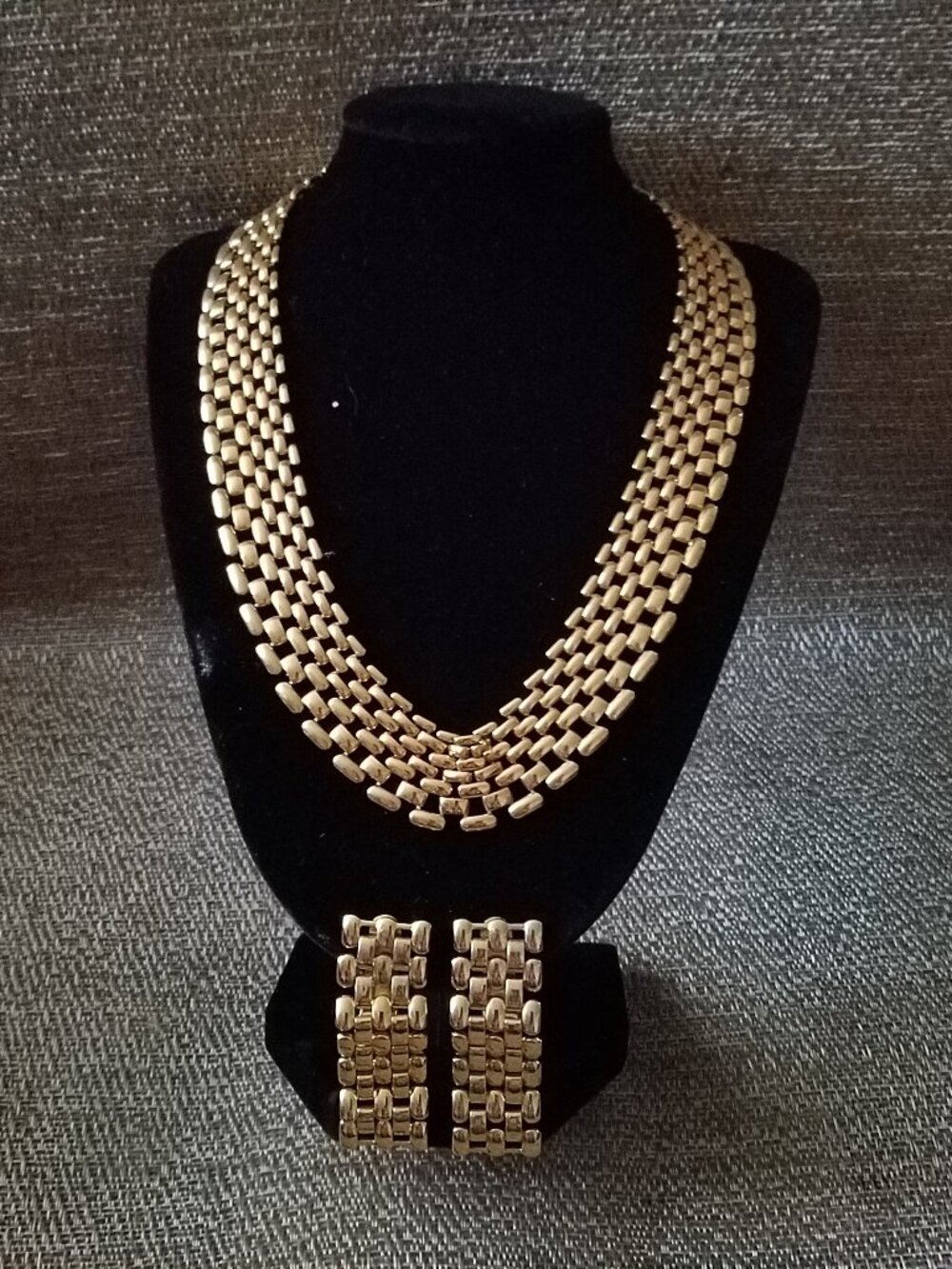 Vintage Napier Statement Necklace and Earrings